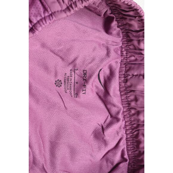 Nike Dri-FIT Womens Pink Running Shorts Regular Size S Gym Run - Picture 6 of 8